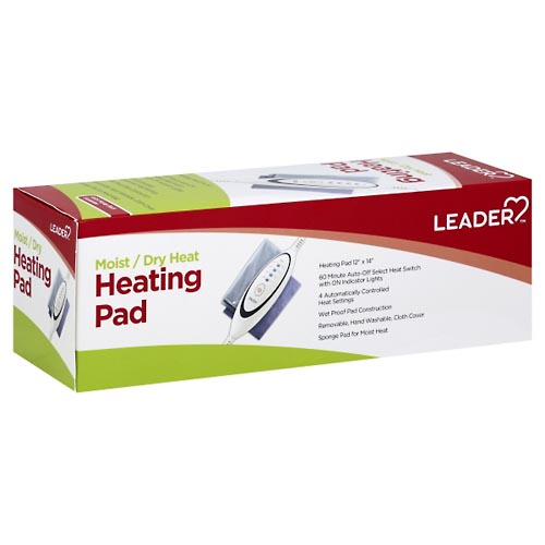 Image for Leader Heating Pad, Moist/Dry Heat,1ea from QRC HEALTHMART PHARMACY