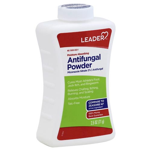 Image for Leader Antifungal Powder, Moisture Absorbing,2.5oz from QRC HEALTHMART PHARMACY