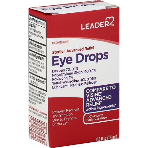 Image for Leader Eye Drops, Advanced Relief,0.5oz from QRC HEALTHMART PHARMACY