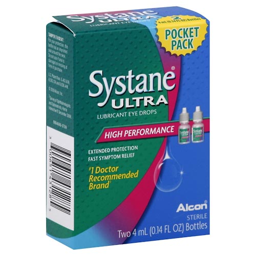 Image for Systane Eye Drops, Lubricant, High Performance, Pocket Pack,2ea from QRC HEALTHMART PHARMACY