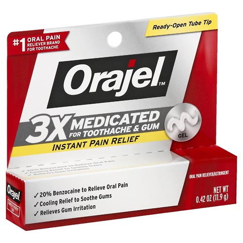 Image for Orajel Oral Pain Reliever/Astringent,0.42oz from QRC HEALTHMART PHARMACY