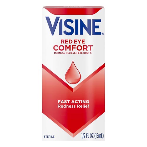 Image for Visine Eye Drops, Red Eye Comfort,0.5oz from QRC HEALTHMART PHARMACY